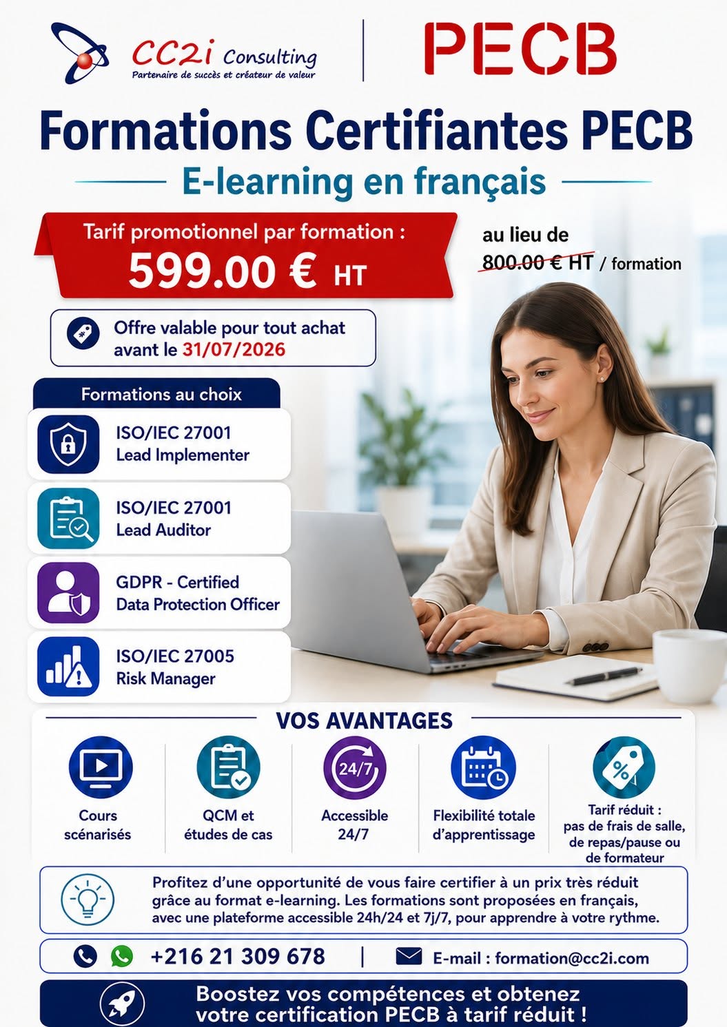 Formations Certifiantes PECB en e-learning – en français